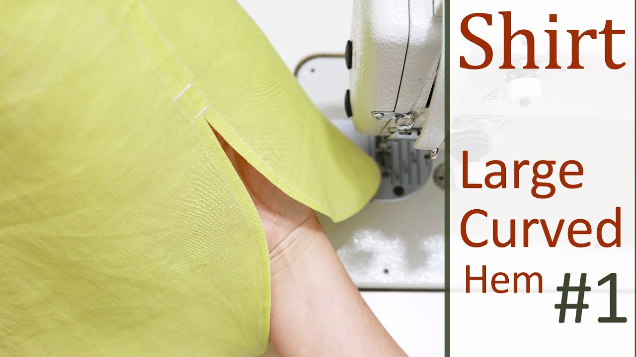 Sewing Tips and Tricks | How to Sew a curved hem on a shirt | Sewing Tips for Beginners