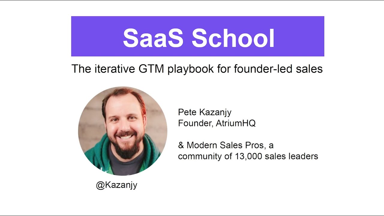 The iterative GTM playbook for founder-led sales