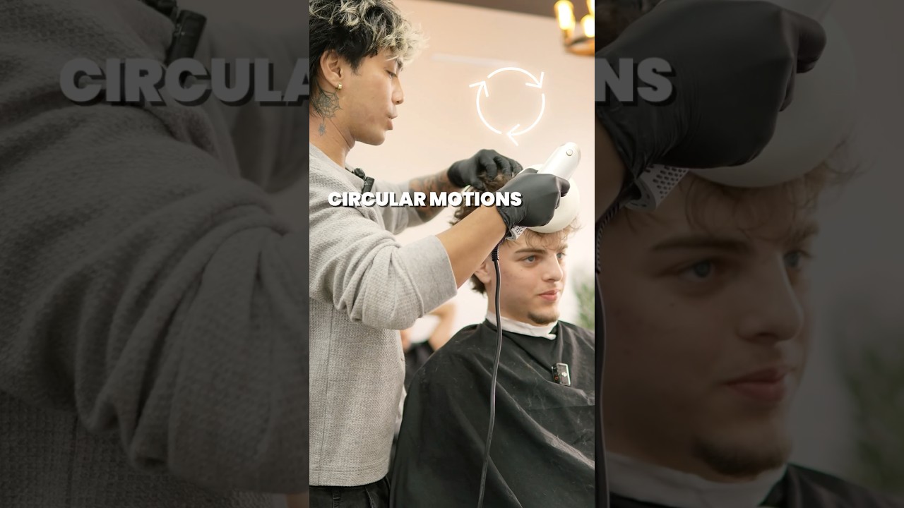 Diffuser on Straight Hair Explained #haircut #barber #hairtutorial #straighthair #mylzinthecut
