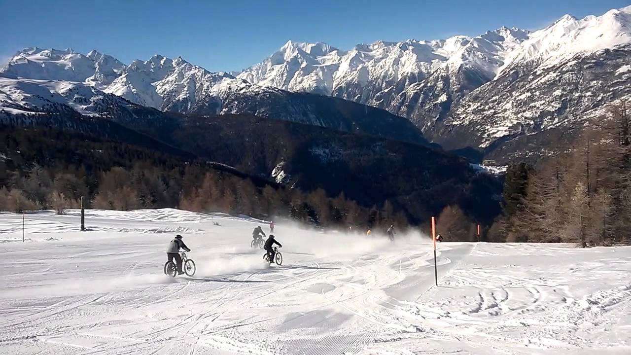 Giw GAB Winter Bike Trophy 2014 - HD GoPro - Snow-Race - Visperterminen