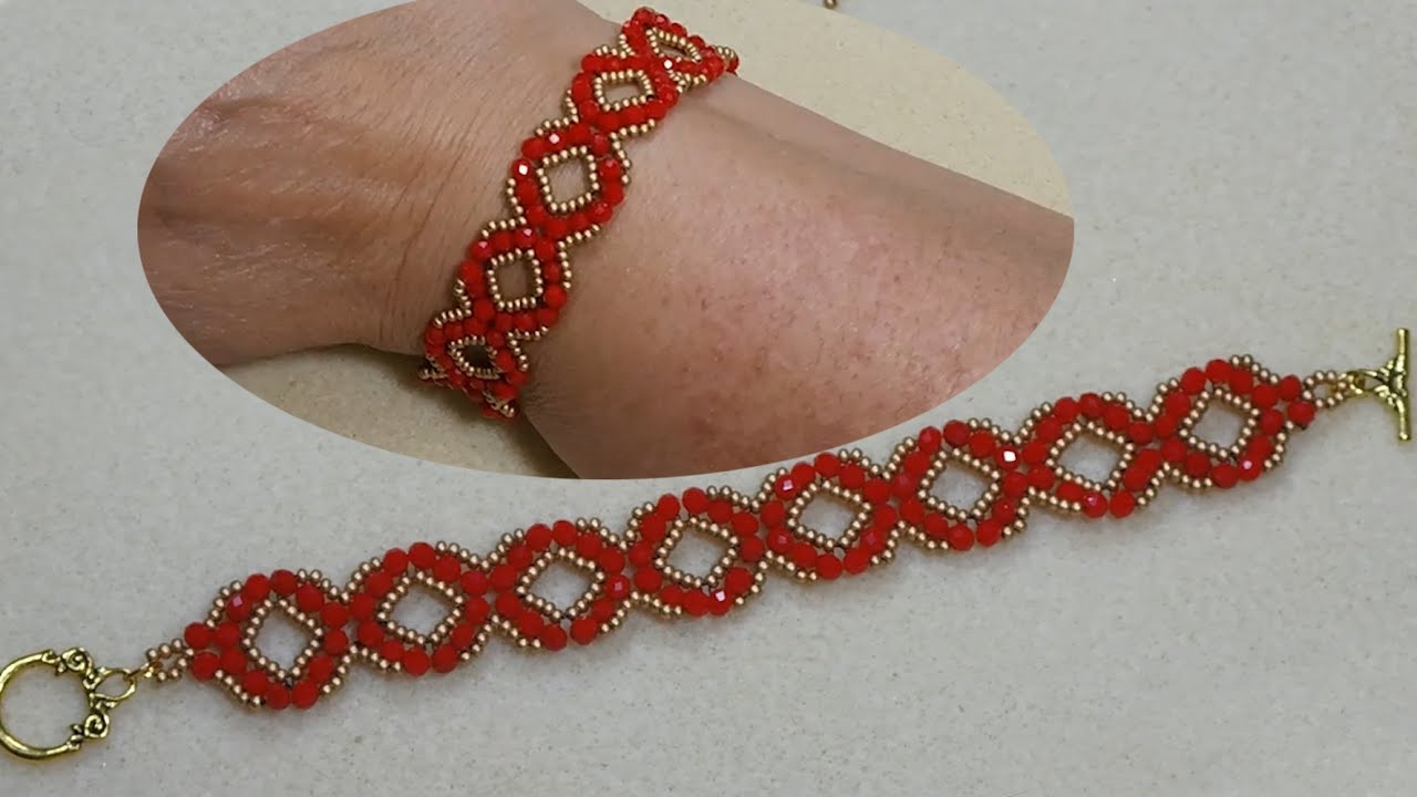 Hanımeli Boncuklu Bileklik  Yapılışı Gift idea , Bracelet  Tutorial