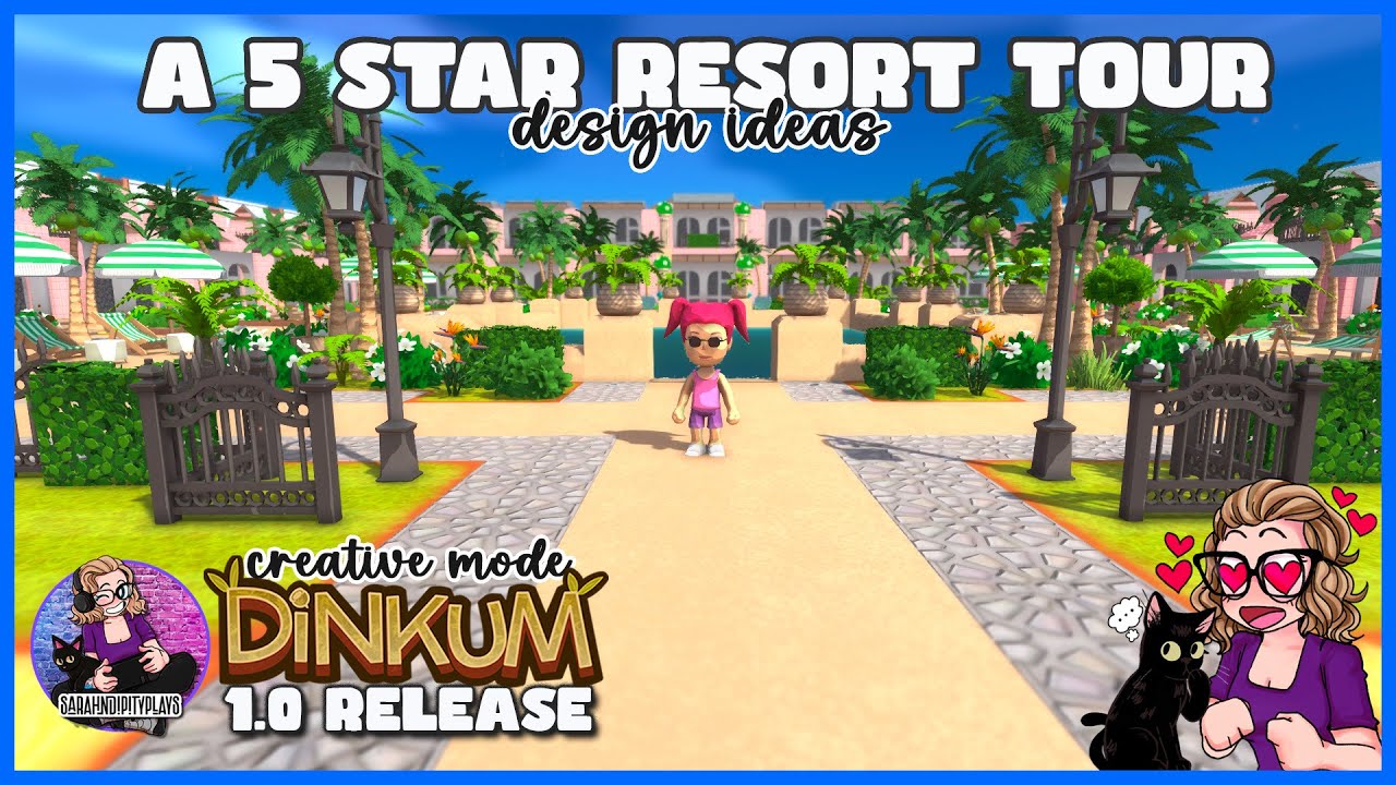 Dinkum: A 5 Star Resort Tour - Design Ideas #dinkum #designing #beachresort