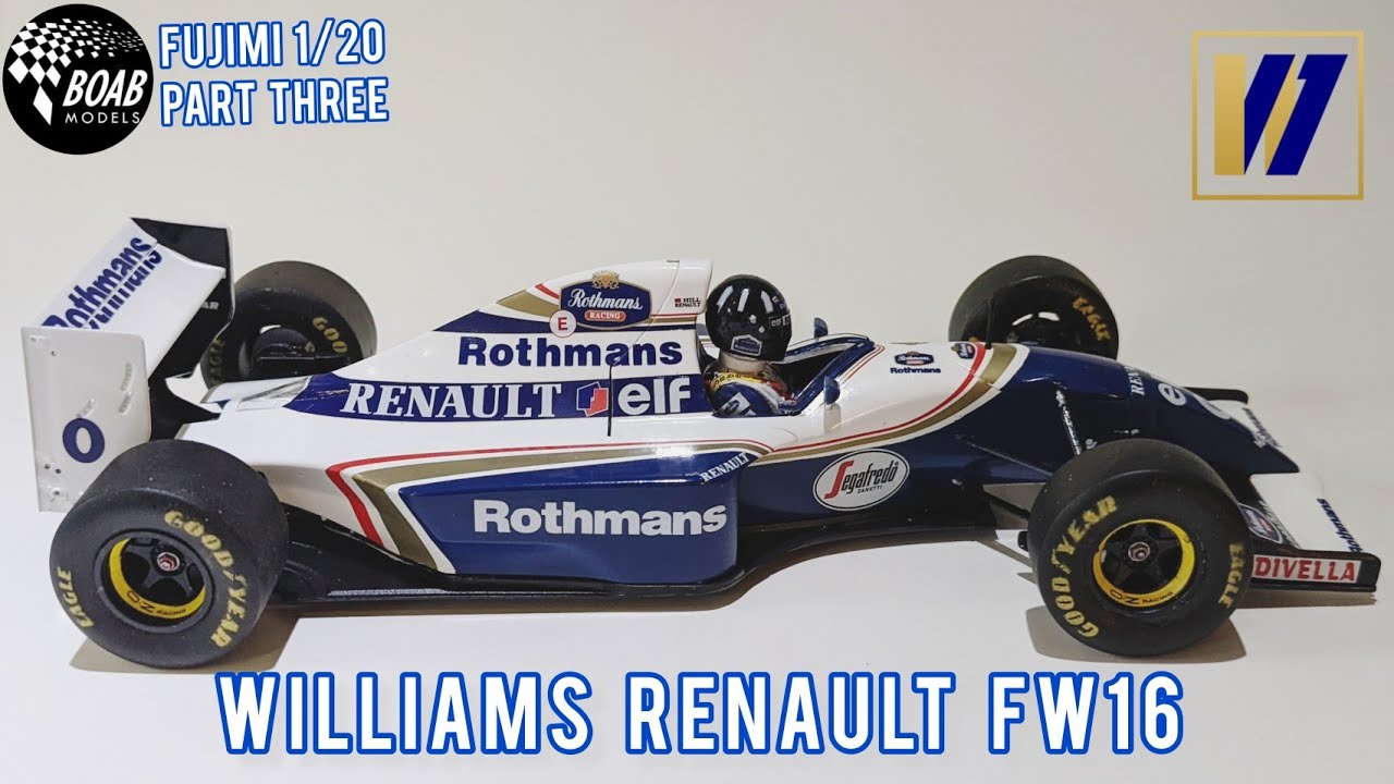 Building Damon Hill's Williams Renault FW16 - Part 3 - Fujimi 1/20