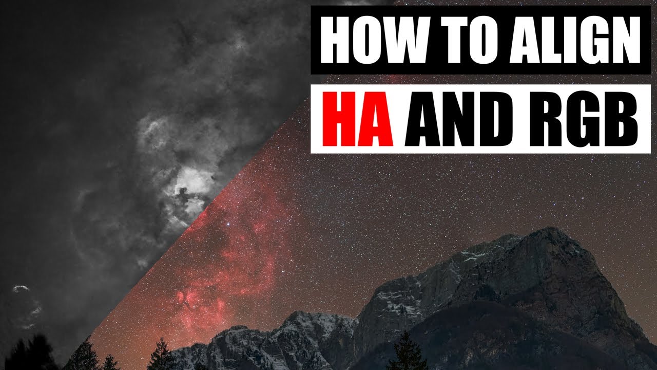 How to align H-alpha and RGB images with Auriga RegiStar