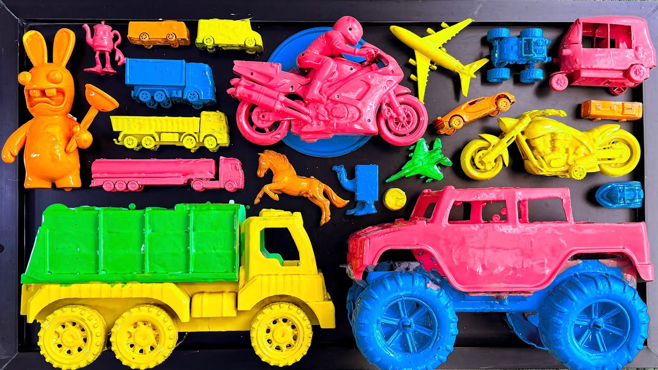 MEMBERSIHKAN mobil mobilan, mobil monster, truk sampah, motor balap, truk tangki & pesawat terbang