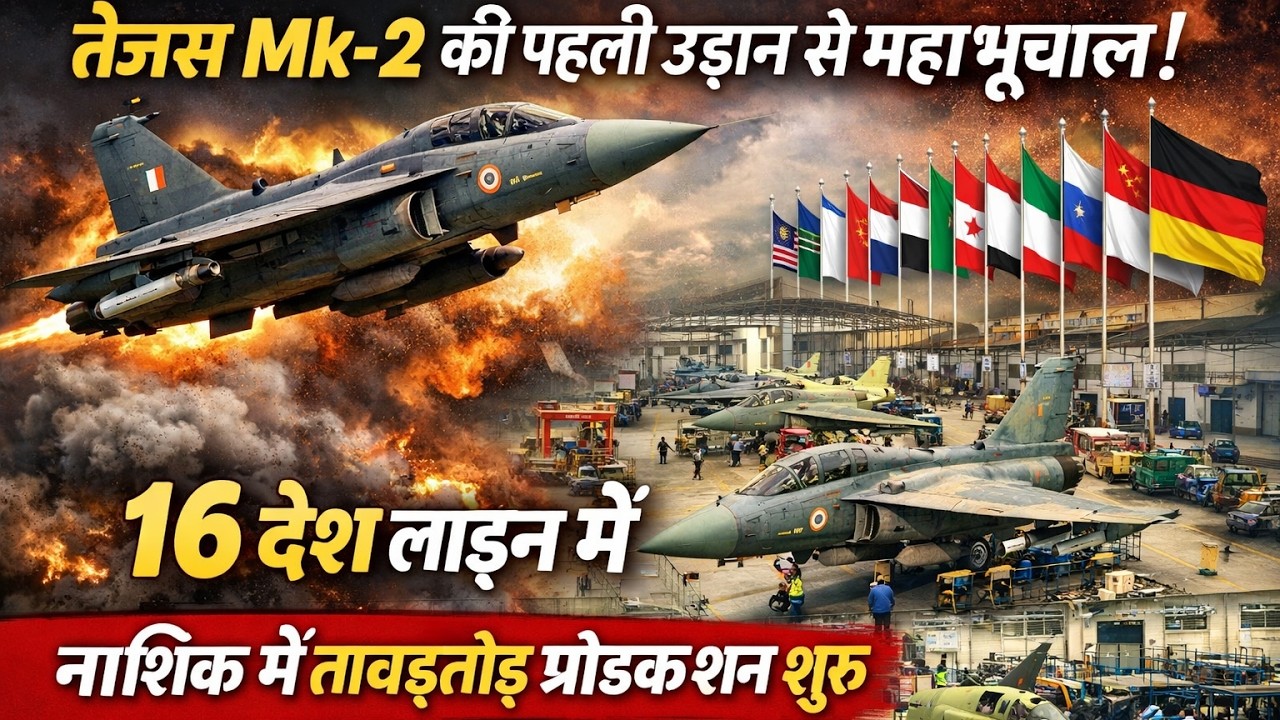 Tejas Mk-2 की पहली उड़ान से महाभूचाल |16 देश लाइन में, नासिक में ताबड़तोड़ प्रोडक्शन ”शुरू|Ankit Sir