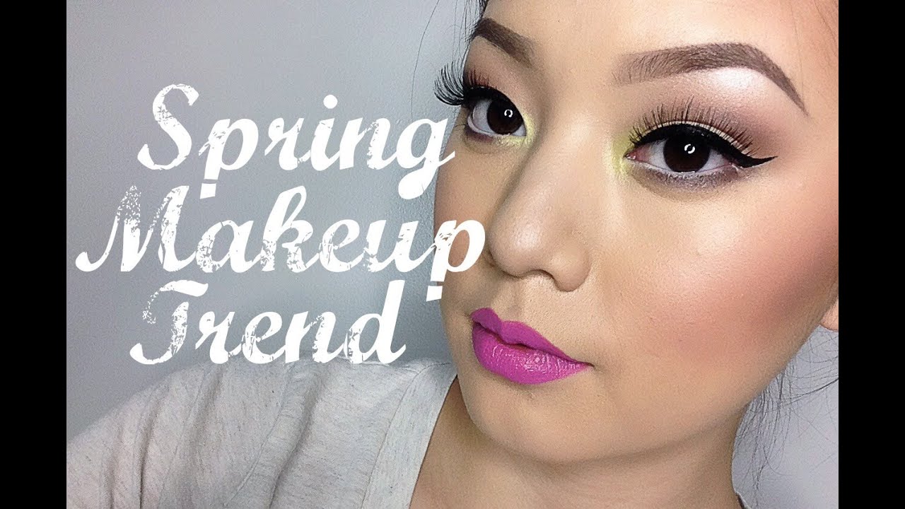 Bright Eyes + Orchid Lips | Spring  Makeup Trend