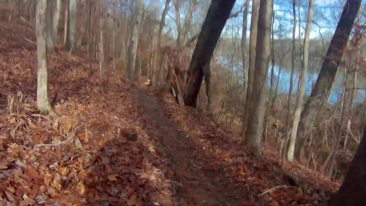 Harbison State Forest Mountain Biking Crash - The First Bluff Trail Fail 4k