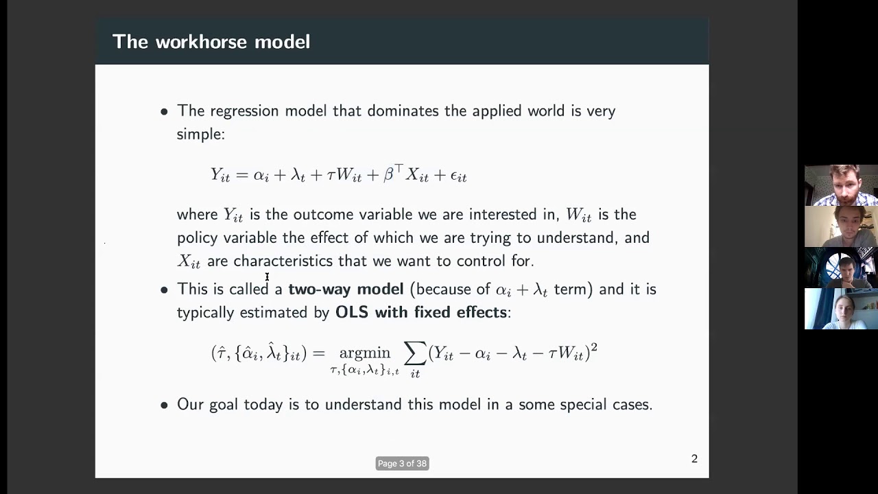 Архангельский Д. Intro into Panel Data Methods. Lecture 1, Linear models. 29.06.2020