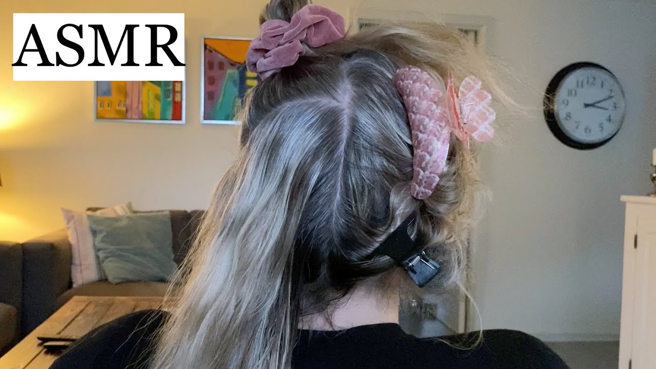 ASMR | *SATISFYING* LICE CHECK ON MY MOM 💛 (hair sectioning, spraying, hair brushing, no talking)