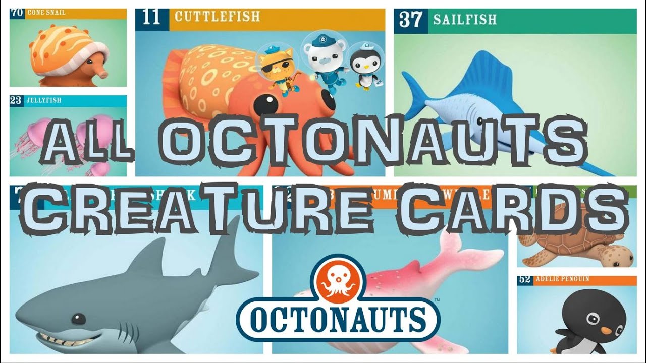 OCTONAUTS CREATURE CARDS | All in One | Learn about Sea Animals