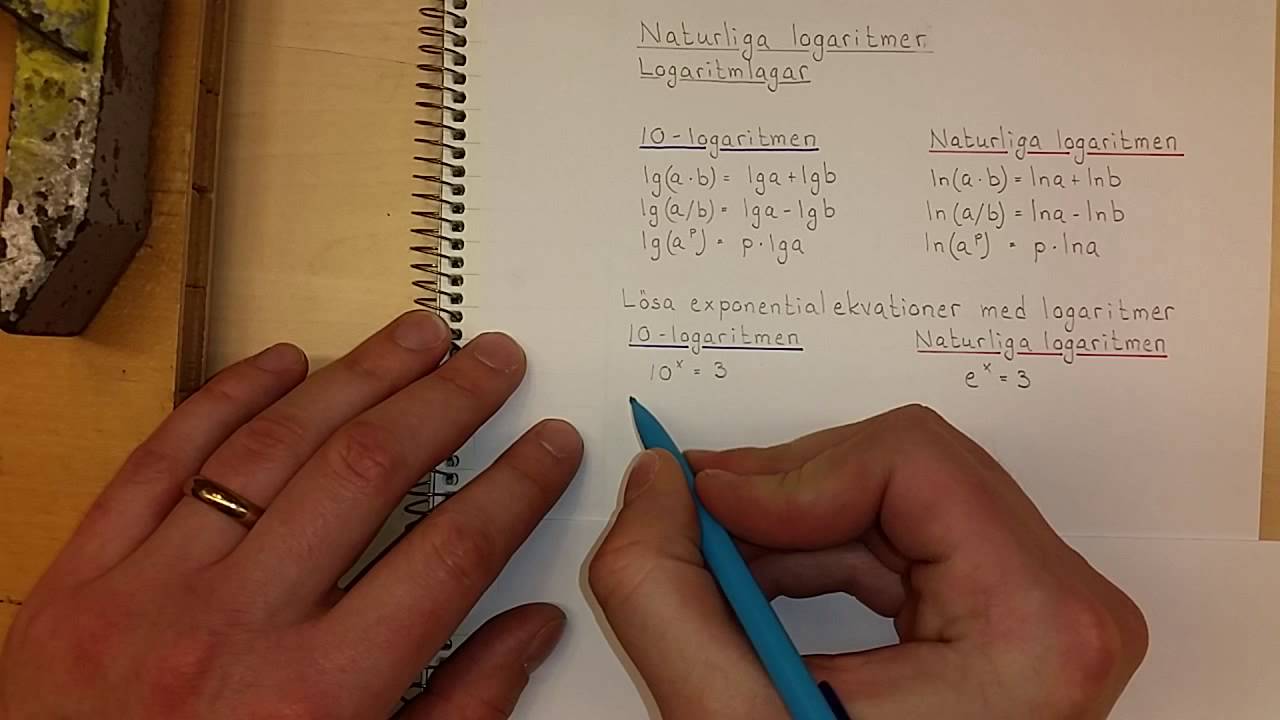 Ma3c Naturliga logaritmer