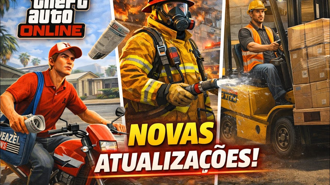 Testei TODOS os Novos Empregos do Grand Theft Auto V… Virei CLT 😭