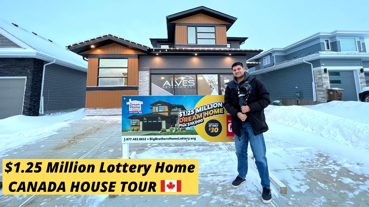 Canadian Houses| Inside a $1.25 MILLION Lottery Home with Furniture|Life In Canada|House in Edmonton