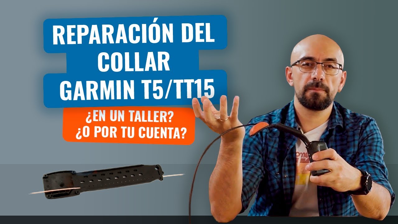 Cómo sustituir el cable plano (banda) de la antena GPS del collar Garmin Alpha T5/TT15/TT10
