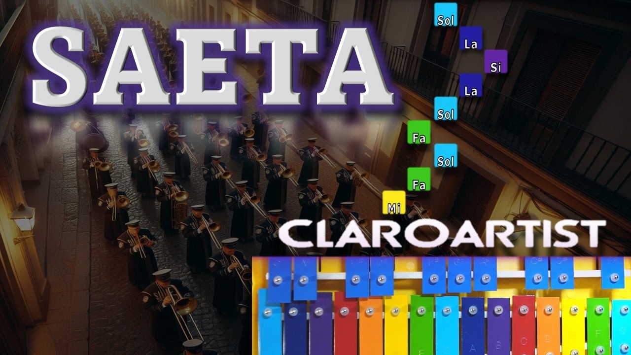 Cómo tocar LA SAETA en Glockenspiel (Tutorial Mejorado - Con Notas) Xilófono Escolar / Carrillón