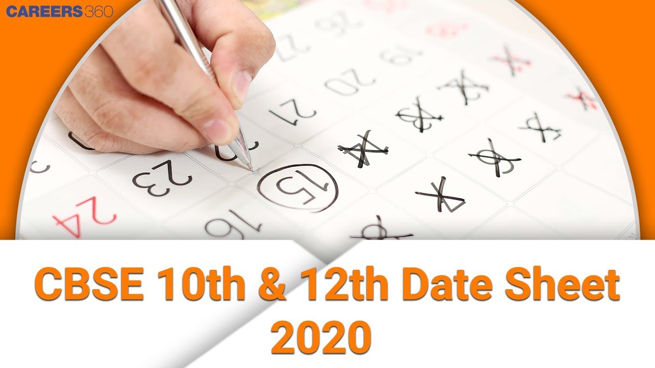 CBSE 10th, 12th Date Sheet 2020 Released | cbse.nic.in