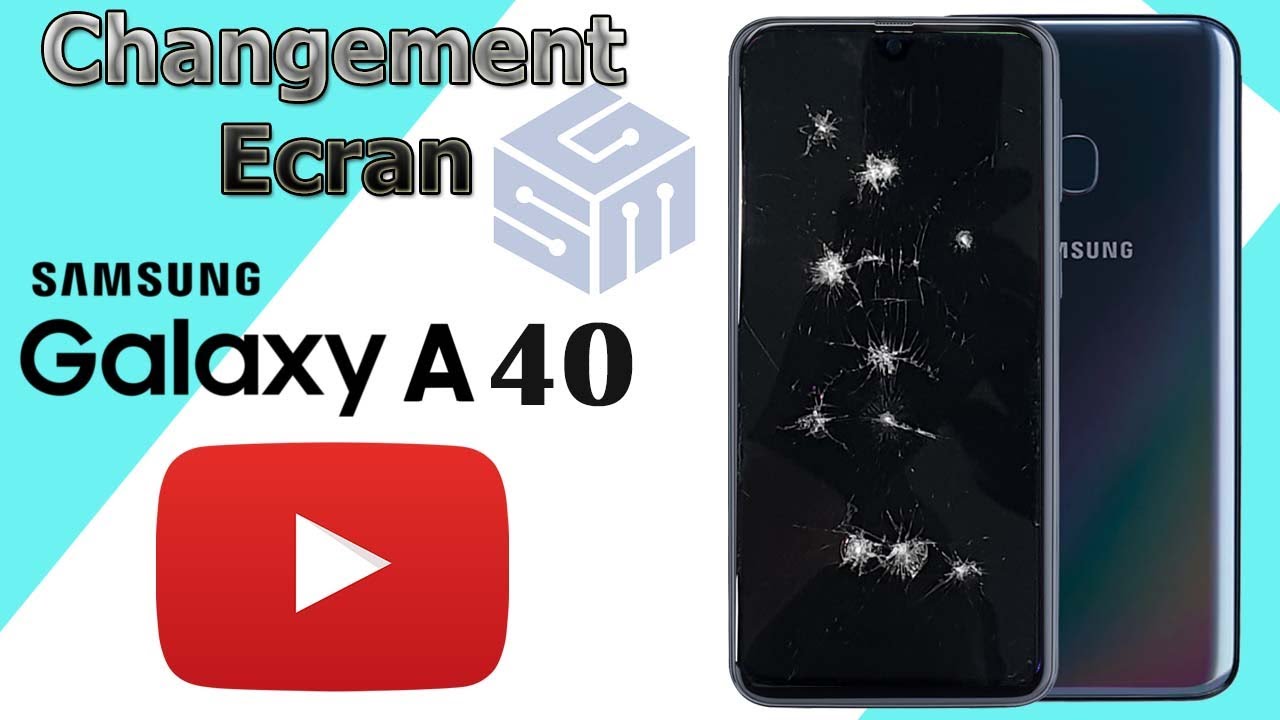 Changement  Ecran Samsung  A40 ( Avec Cassis ) Remplacement Ecran Vitre Tactile Afficheur.