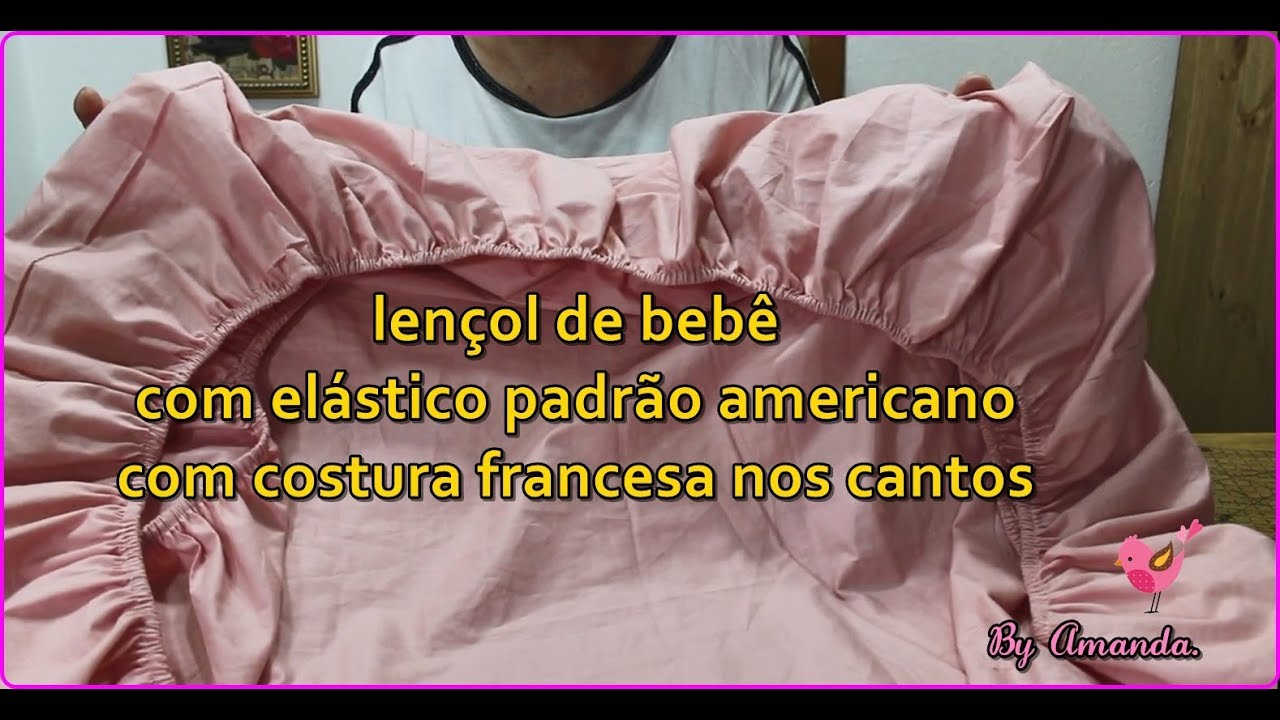 lençol de bebê com elástico (padrão americano)