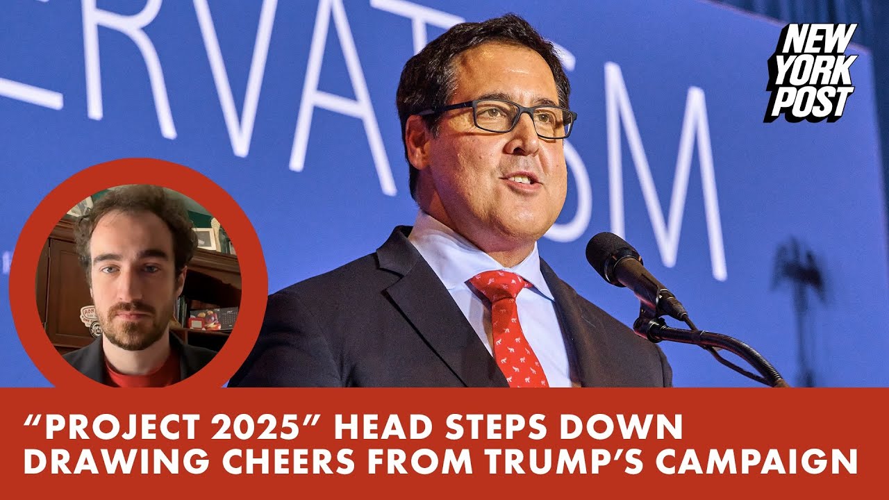 Director of Heritage Foundation&rsquo;s &lsquo;Project 2025&rsquo; steps down as Trump campaign calls for its &lsquo;demise&rsquo;
