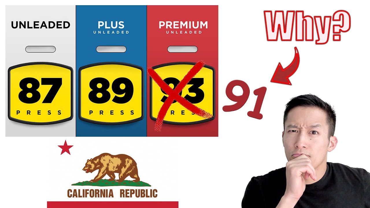 Why California gas is only 91 Octane since 2001
