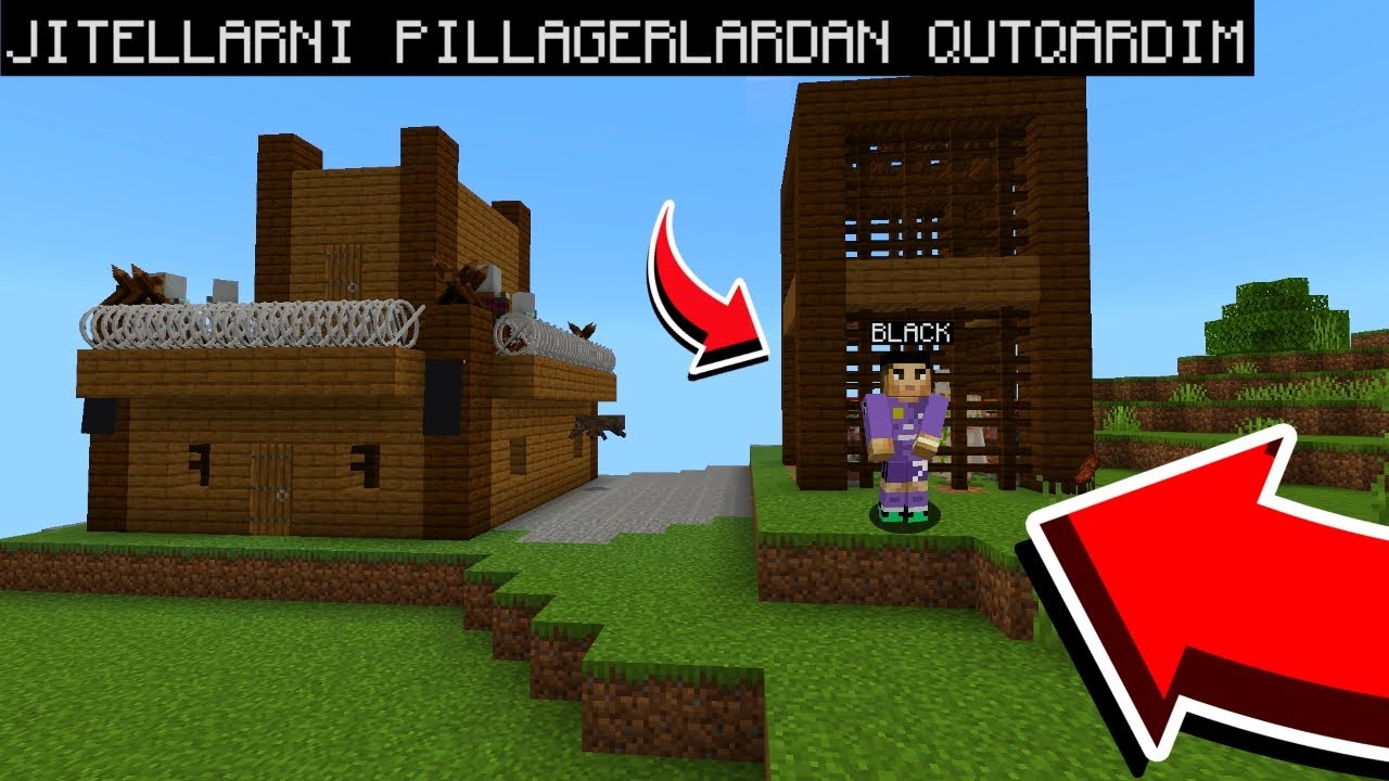 JITELLARNI QAROQCHILAR QO'LIDAN QUTQARDIM | MINECRAFT | 