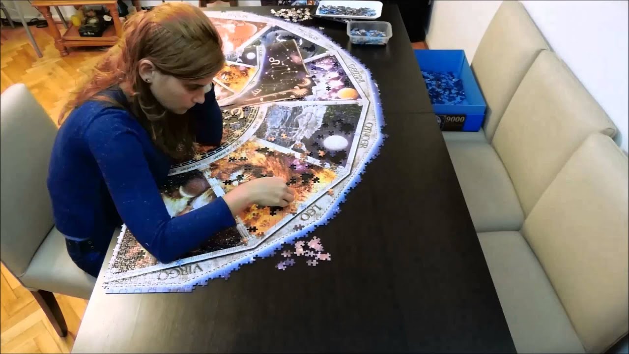 Doing 9000 pcs Ravensburger's Astrology (using some magic in the middle)
