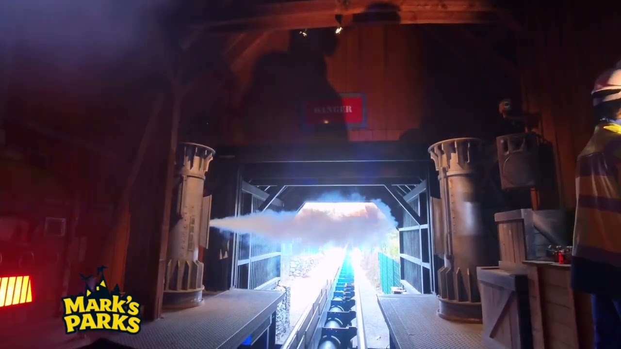 Blue Fire Megacoaster ❄️ Misty Winter On-Ride POV | Europa-Park Launch Coaster