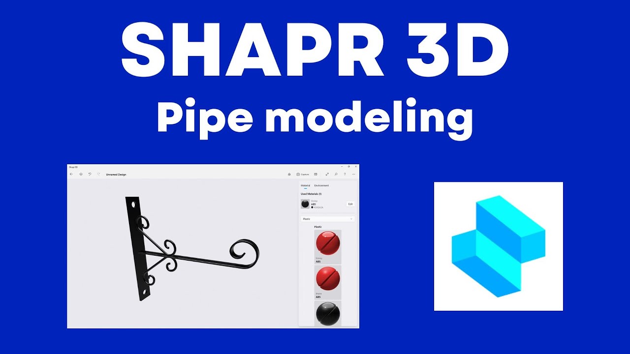 Моделирование труб Shapr 3D