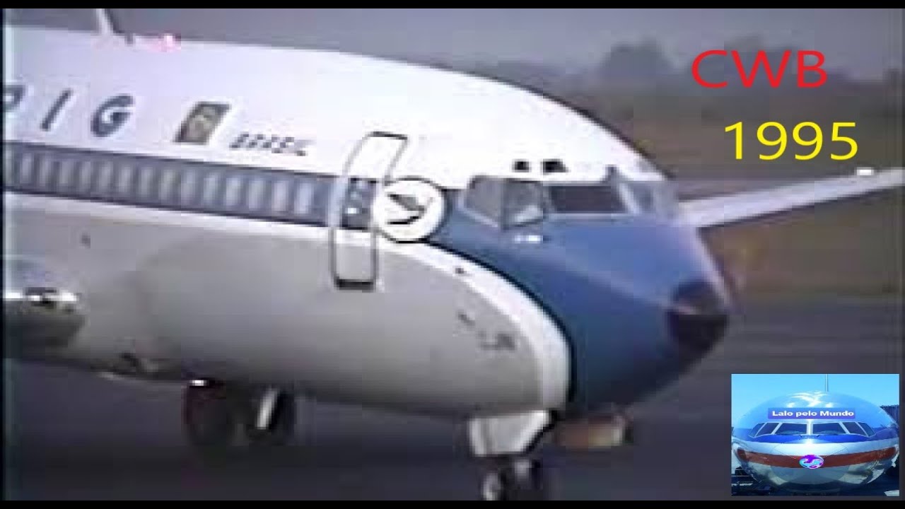 AEROPORTO DE CURITIBA - AFONSO PENA - CWB - 1995  MOVIMENTAÇÃO- VARIG-TRANSBRASIL- RIO SUL - TAM