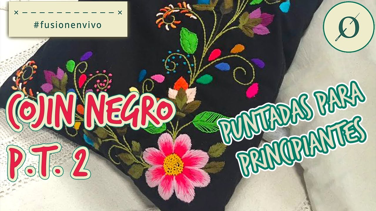 Bordando puntadas para principiantes | Tutorial Paso a Paso Parte 2
