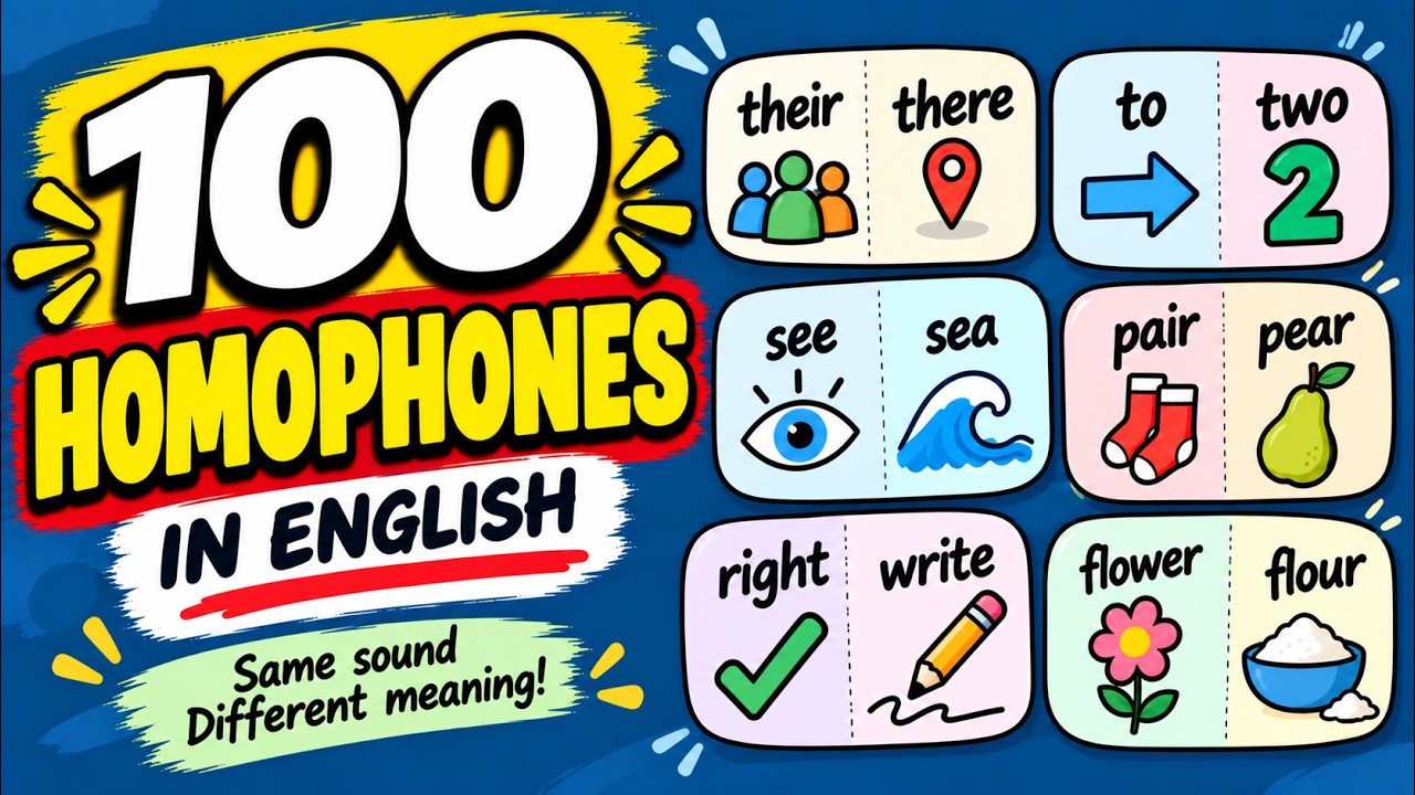 STOP Mixing Up These 100 Homophones in English!