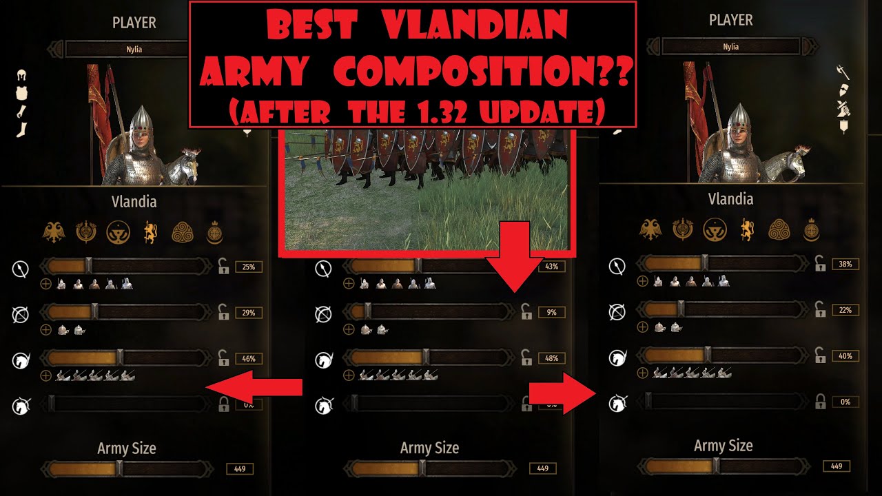 Bannerlord 1.32: Каков ИДЕАЛЬНЫЙ состав армии Вландии на данный момент? Тяжёлая кавалерия? Много ...