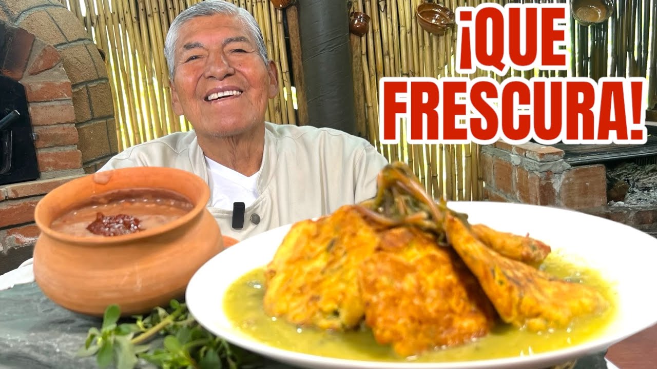 VERDOLAGAS RECIEN CORTADAS en SALSA VERDE Y TORTITAS de POLLO Receta de mi Pueblo / #ConSaborAMexico