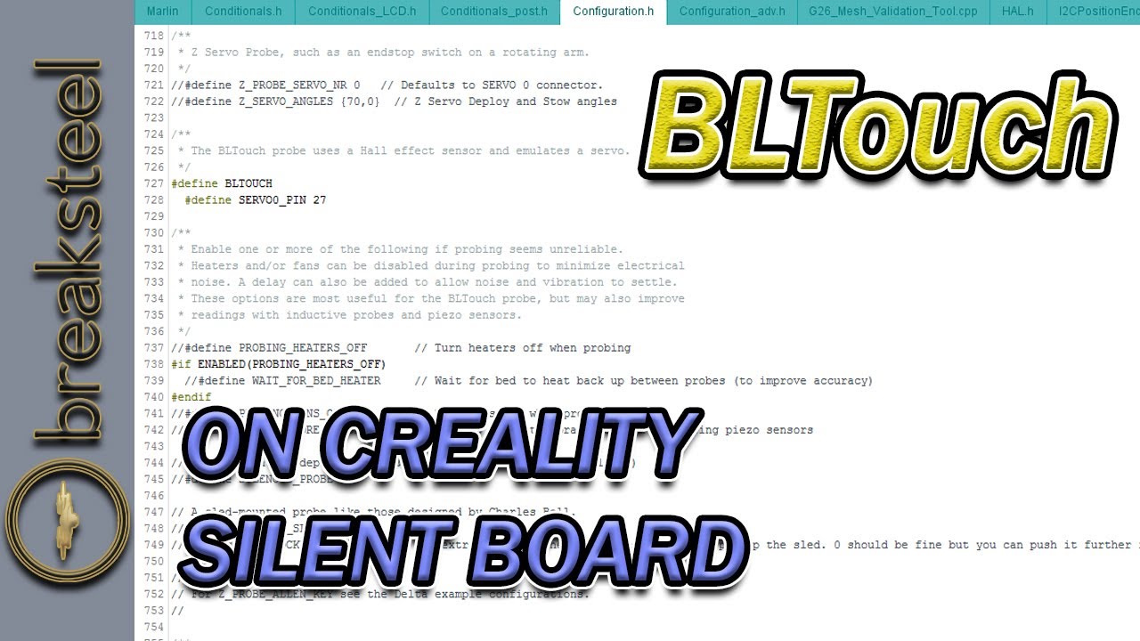 Coding BLTouch for use on the Creality Silent Board