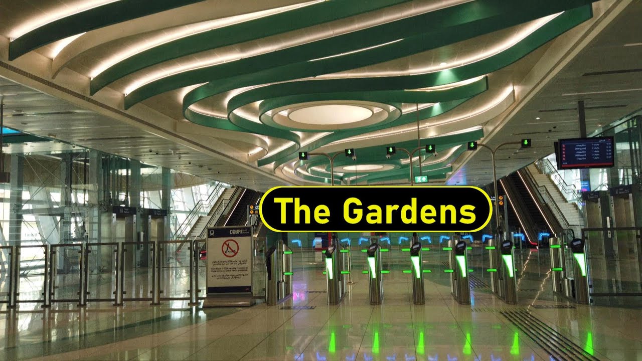 Metro Station The Gardens - Dubai 🇦🇪 - Walkthrough 🚶