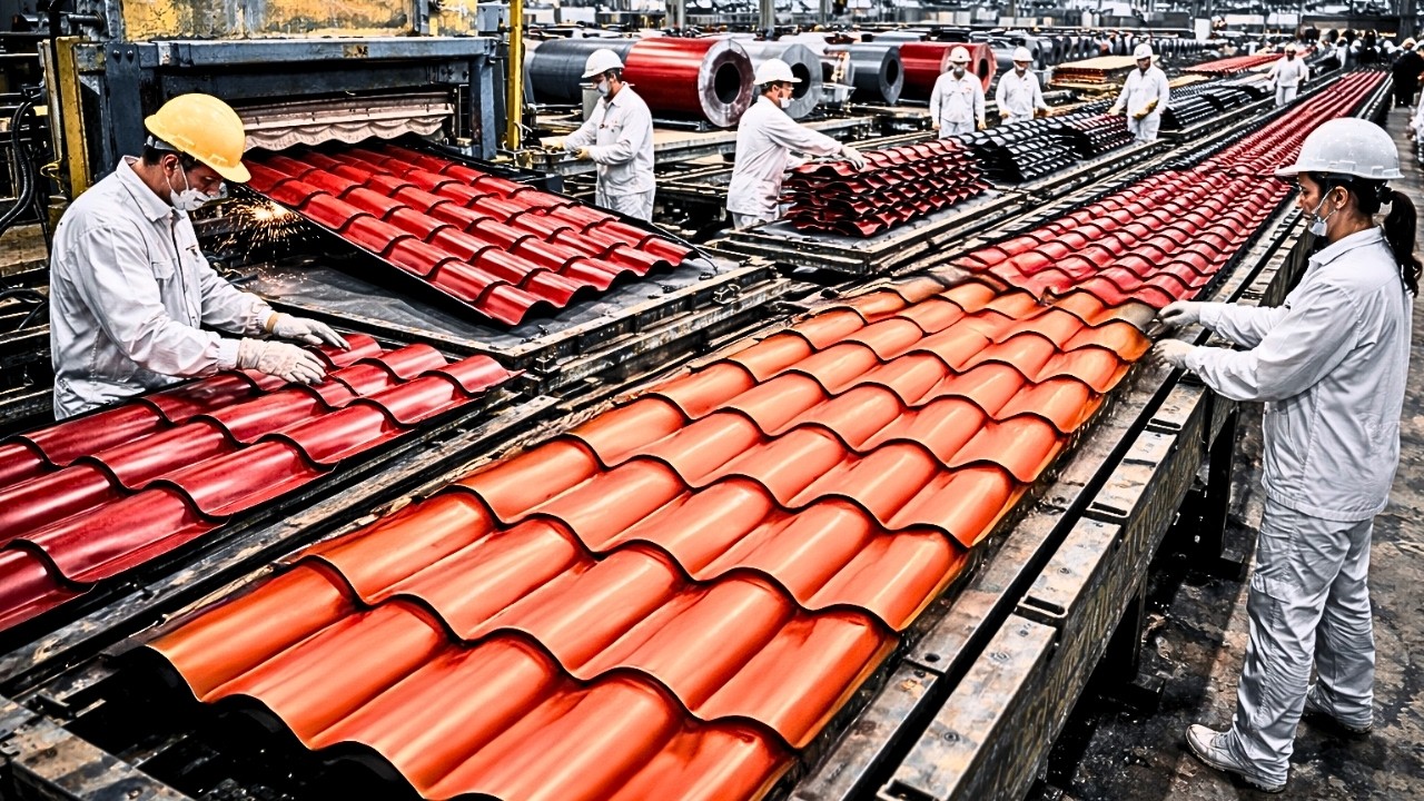 ASÍ se FABRICAN las TEJAS METÁLICAS: ¿Por qué NO se OXIDAN y duran MÁS que las de BARRO?