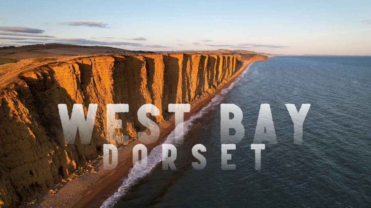 Golden Gateway to the Dorset Jurassic Coast West Bay 4K Cinematic Drone Video