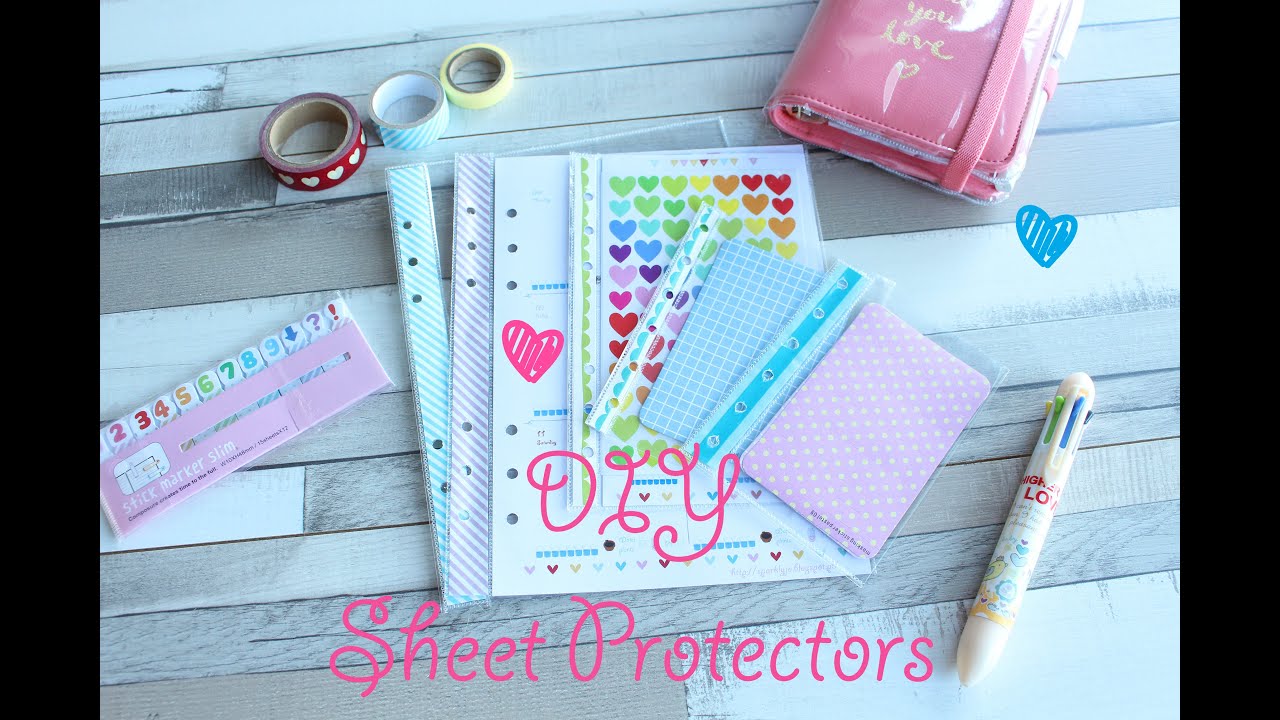 DIY Sheet Protectors - ♥ Pimp my Planner