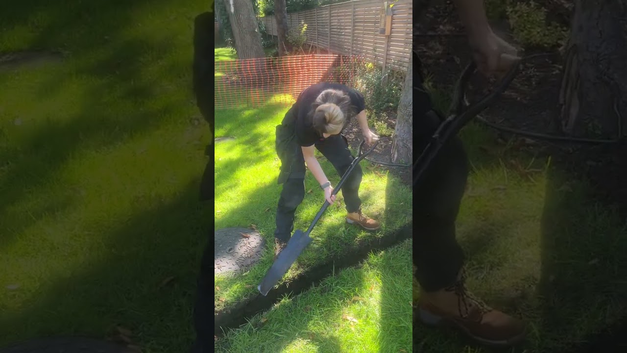 how to dig a trench like a JCB #shorts