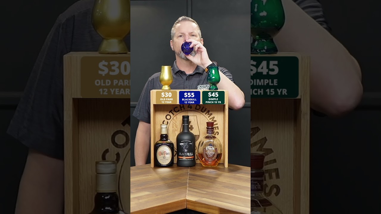 Black Bull 12 против Dimple Pinch 15 против Old Parr 12