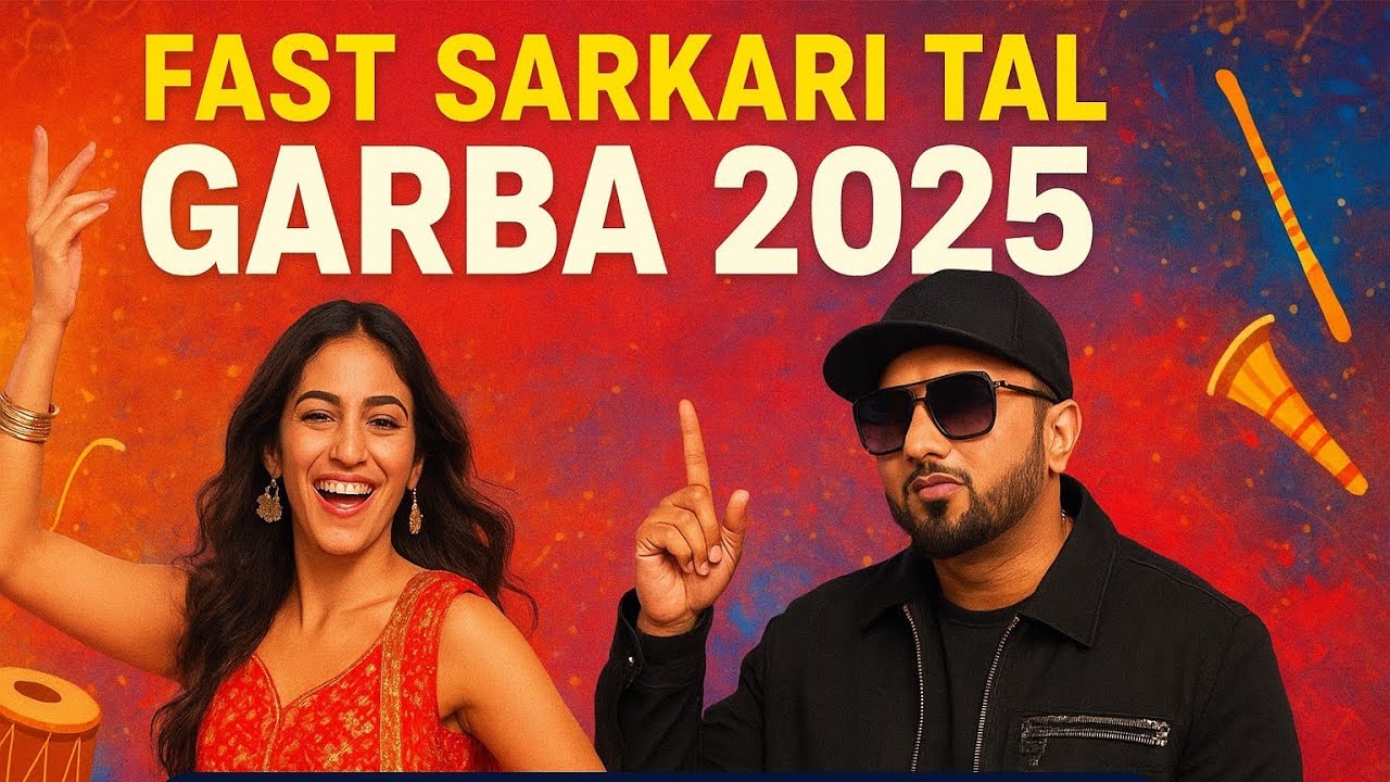 🤯Fast Sarkari Tal Garba 2025 | honey Singh DJ Remix🎙️#song 