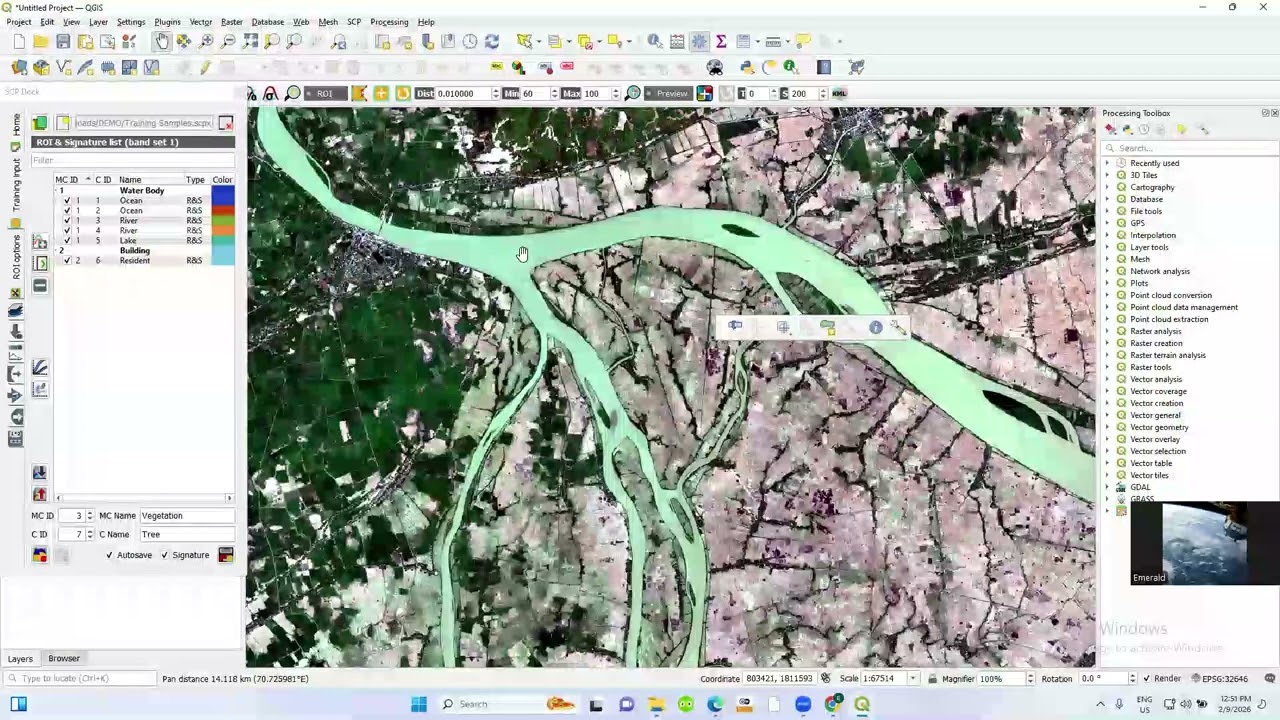 Supervised Classification of Sentinel 2 Satellite Image usinhg QGIS