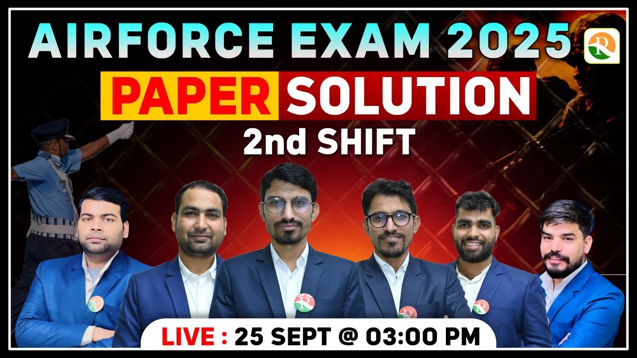 Airforce 2nd Shift Paper Review 2025 | Airforce 02/2026 Paper Solution | Airforce X & Y Paper Review