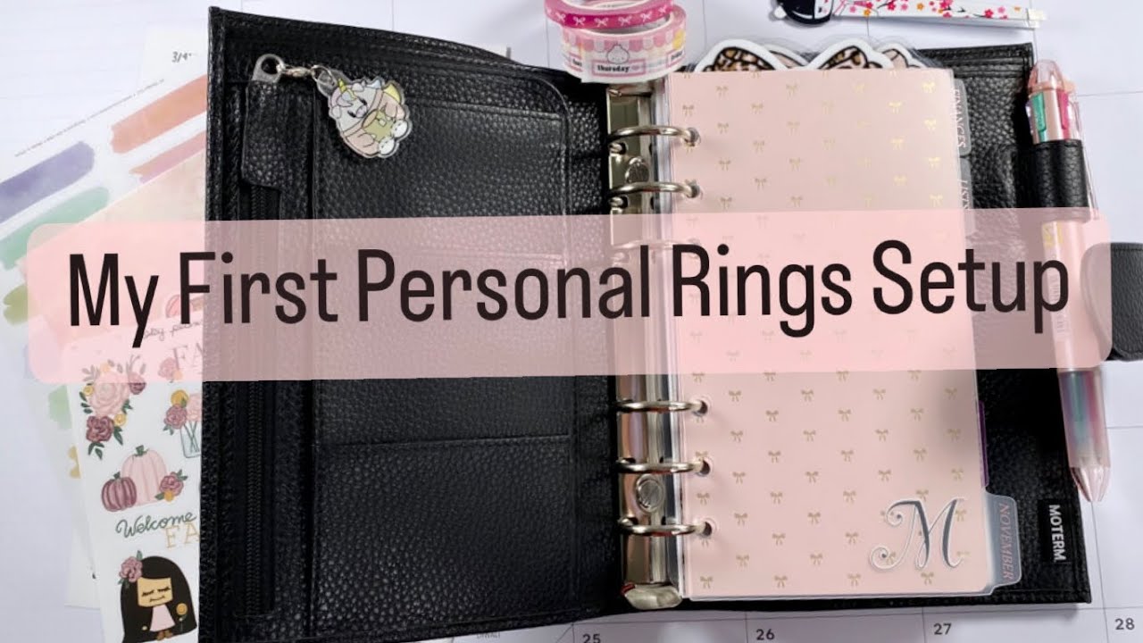 My First Moterm Personal Rings Setup! 💖 Using An Outdated Happy Planner Mini?!