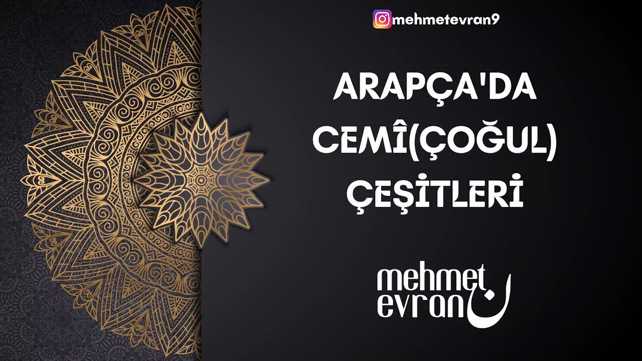 5) Arapça'da Cemi (Çoğul) Çeşitleri