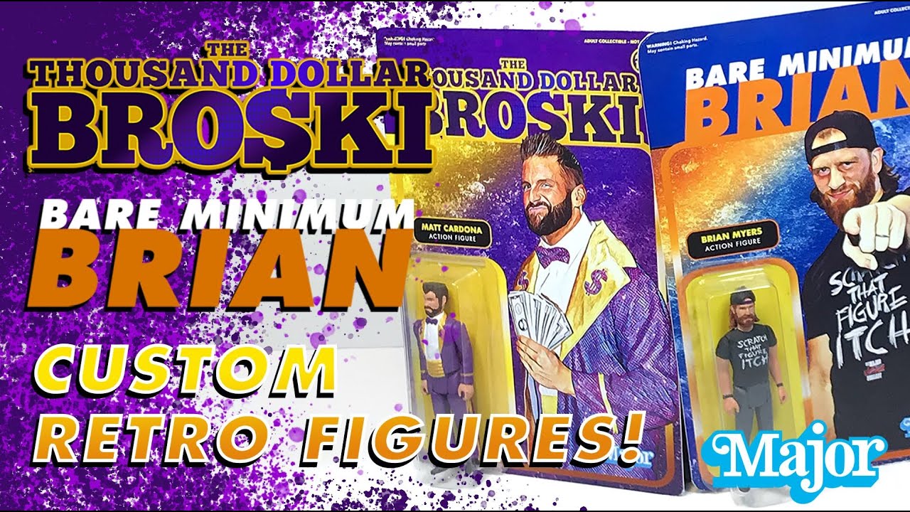 MWFP The Thousand Dollar Broski & Bare Minimum Brian Custom Retro Figures!