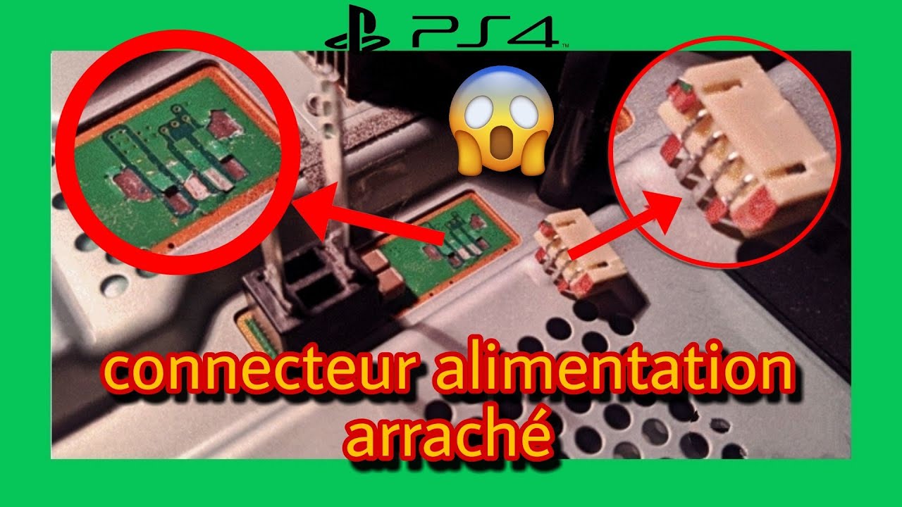 comment réparer un connecteur d'alimentation PS4 dessoudé