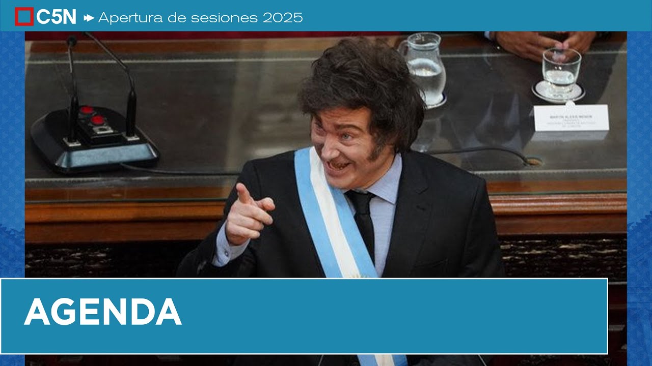 DISCURSO de JAVIER MILEI en el CONGRESO en la APERTURA de SESIONES 2025 | AGENDA
