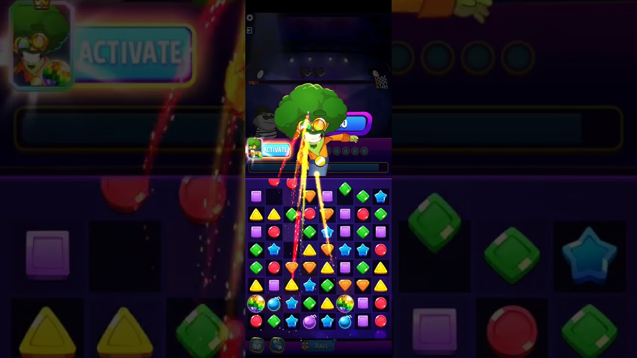 Feb 1, Score Rally  - Super Sized with Bombs #matchmaster #cosmicrush #lightningstrike 